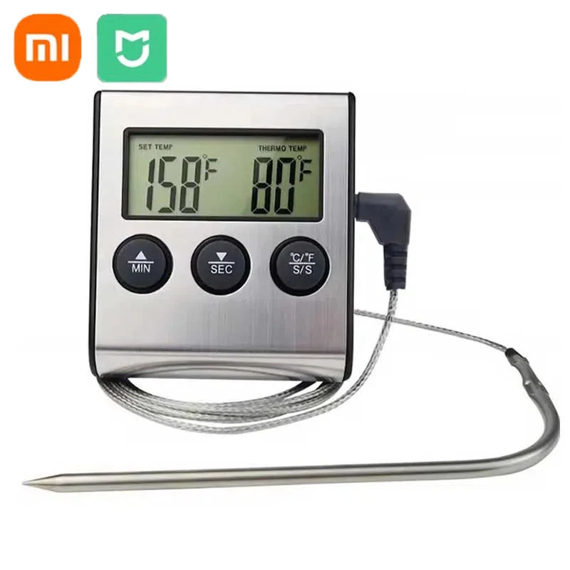 

Xiaomi Digital Thermometer Kitchen Cooking Meat Food For Oven BBQ Grill Timer Function With Probe Heat Meter Remote Wireless