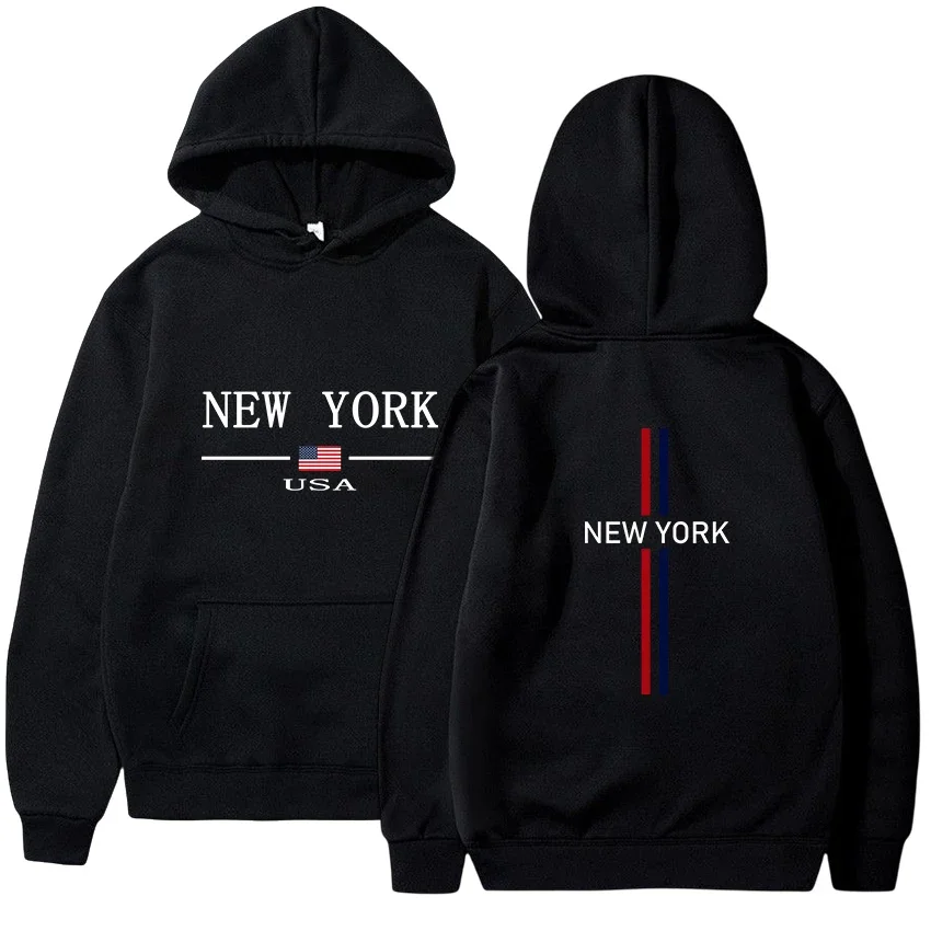 

Hot Sales Mens Hoodies New York Urban Printing Sweatshirt Casual Jogging Streetwear High Quality Mens Clothing Daily Tracksuit