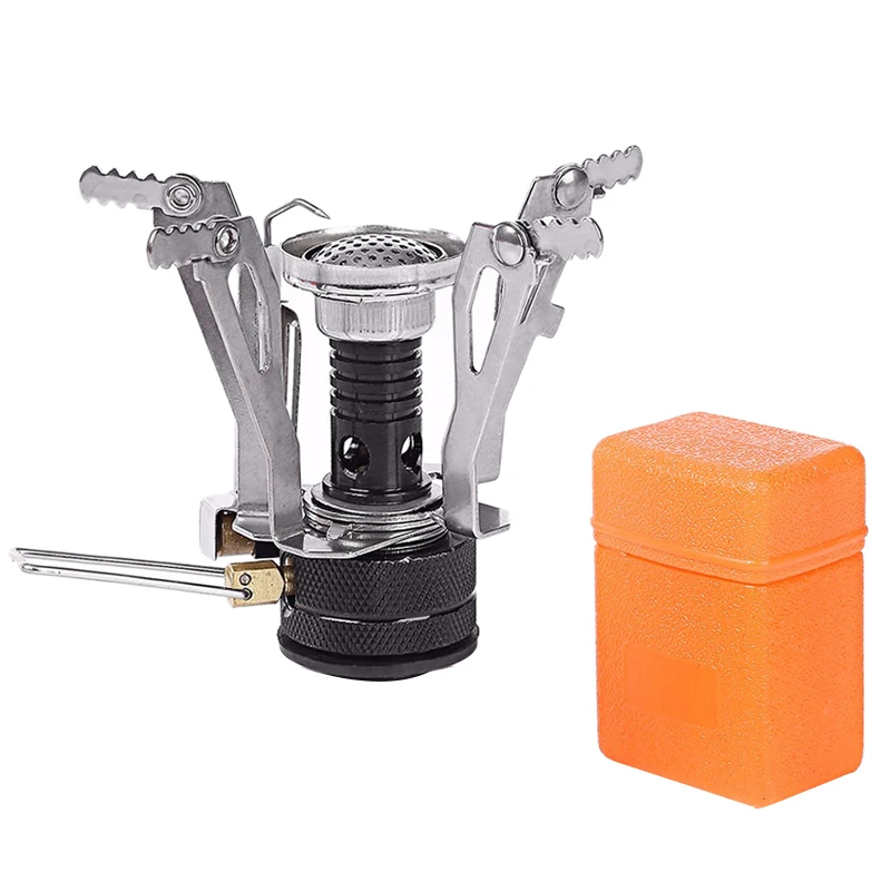 Outdoor Mini Folding Gas Stove Portable  Wild Camping Integrated Mini Stove Cooking Picnic Split Stove With Burner