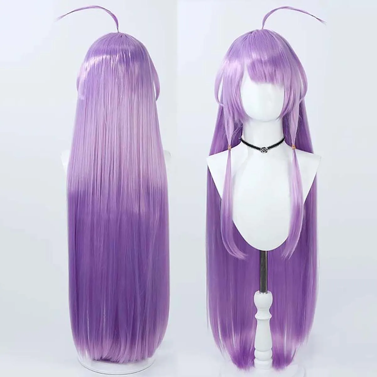 

Women anime cosplay Cure Selene Kaguya Madoka Long Straight Purple Cosplay Heat Resistant Wig