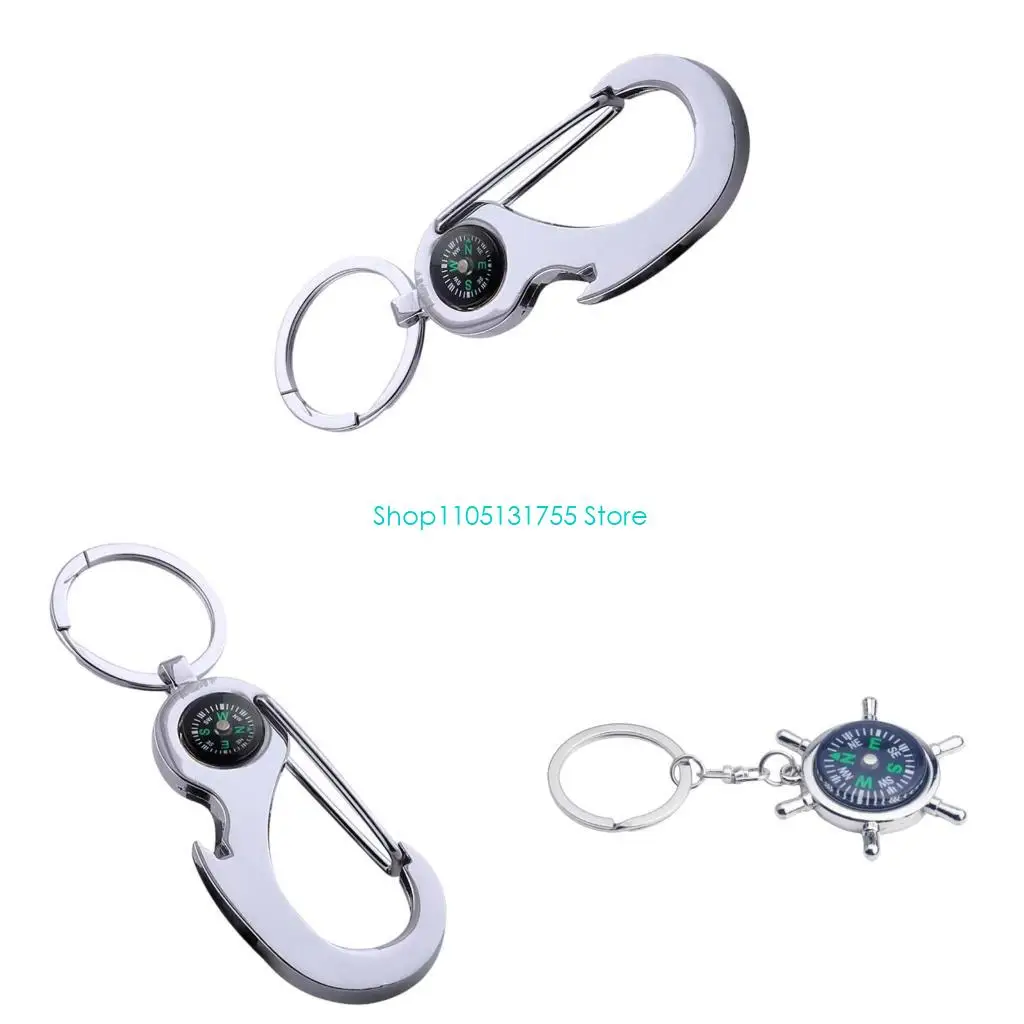 

K0EF Professional Clear Compasses Camping Hiking Survival Tool Watertight Keychains Compasses Pocket Navigation Compasses