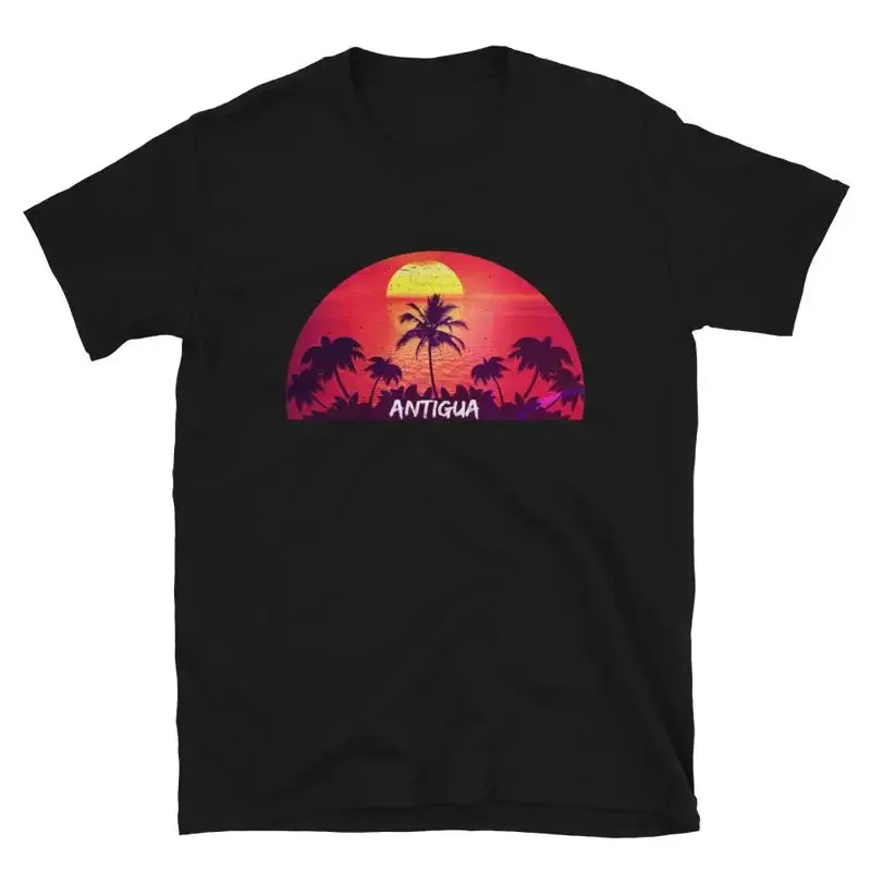Antigua Tropical Vacation Ocean Distressed T-Shirt