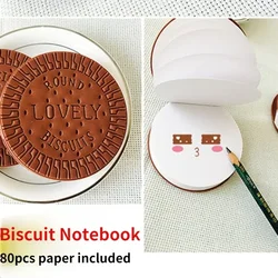 Cute Stationery Portable Notebook Chocolate Cookies Biscuits Memo Pad Office School Gift Supplies Notepad