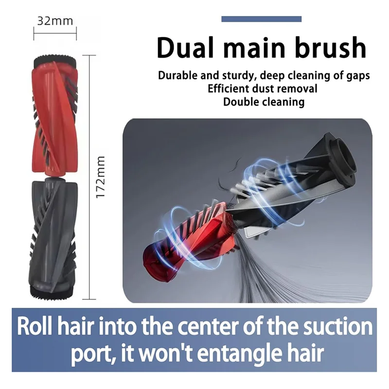 Compatible For Roborock Saros 10R / S9 Maxv Slim Spare Parts Main Side Brush Filter Mop Dust Bag Accessories Consumables