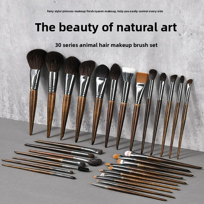 30/24/22/15/14pcs Set di pennelli per trucco occhi Strumenti per trucco Pennello per ombretto Pennello per correttore Pennello per sfumare Pennello per labbra per trucco