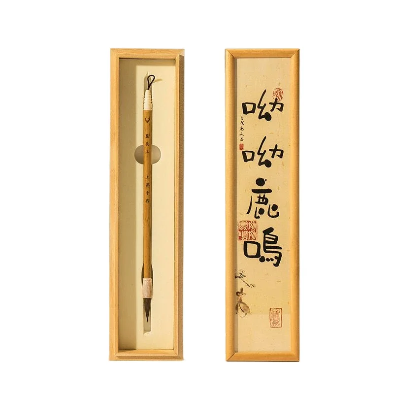 

Weasel Rabbit Hair Brush Professional Ouyang Xun Calligraphy Brush Mediunm Regular Script Running Script Calligraphy Brush Pen