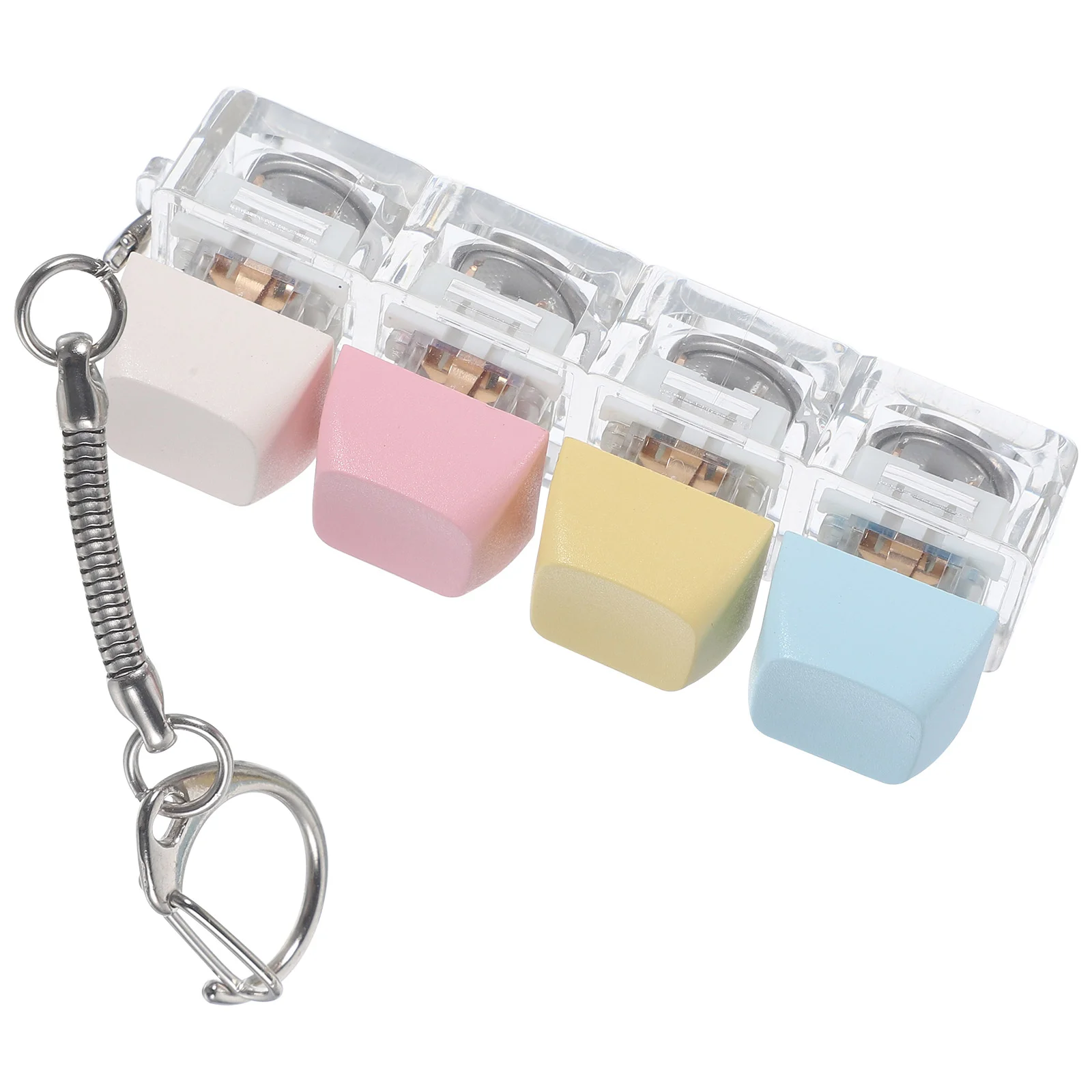 

Press Sound Keychain Decompression Toy Axle Tester Keyboard Pendant PC Decor Hanging Fidget Sensory Fun Toys Keychains