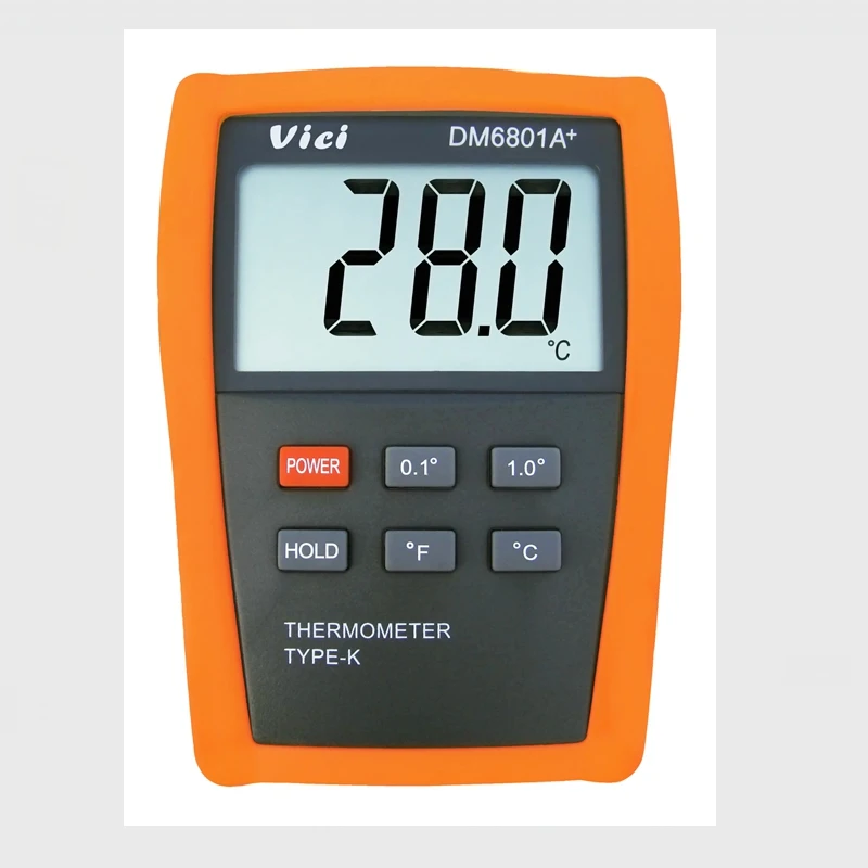 VICI Industrial K-type Thermocouple Thermometer -50℃~1300℃ High Accuracy Dual Channel Fast Contact Temperature Meter TP01 Porbe