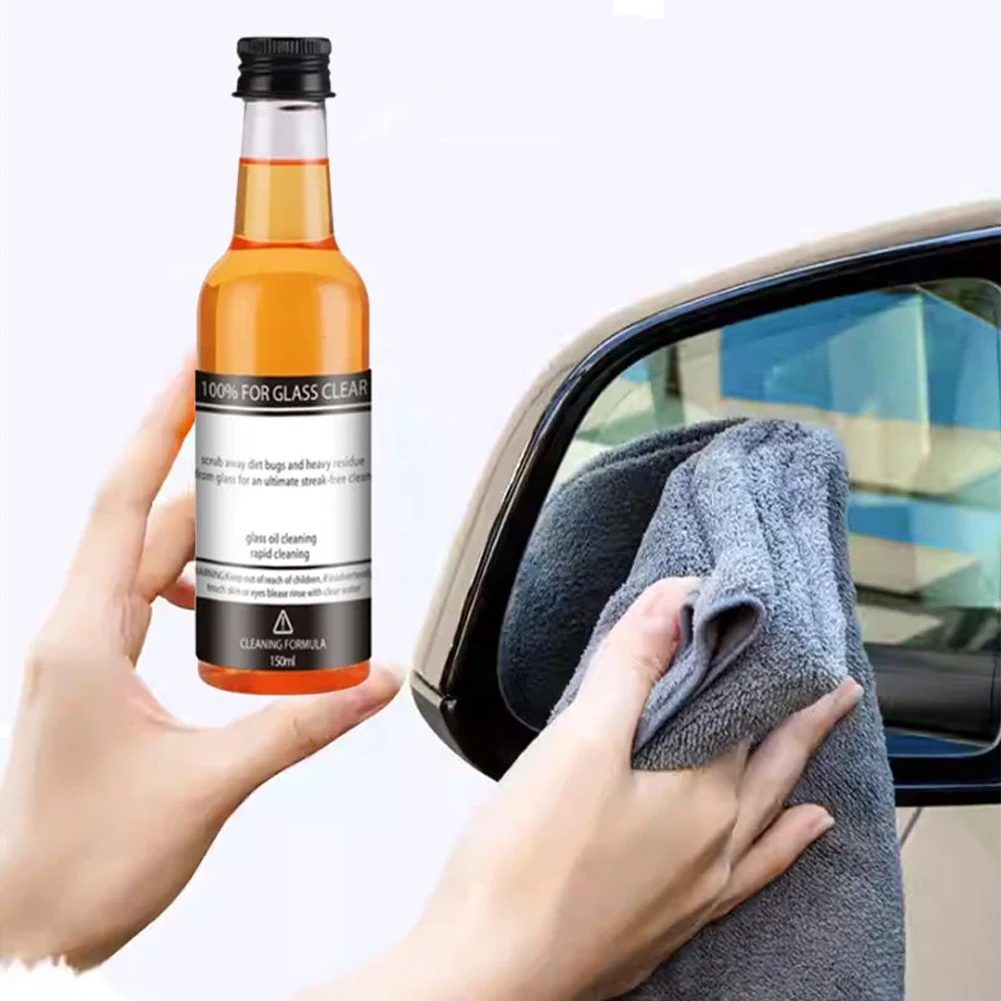 

Car Glass Oil Film Remover For Car AIVC Windshield Polishing Restore Clear Glass Cleaner For Household Car Detailing