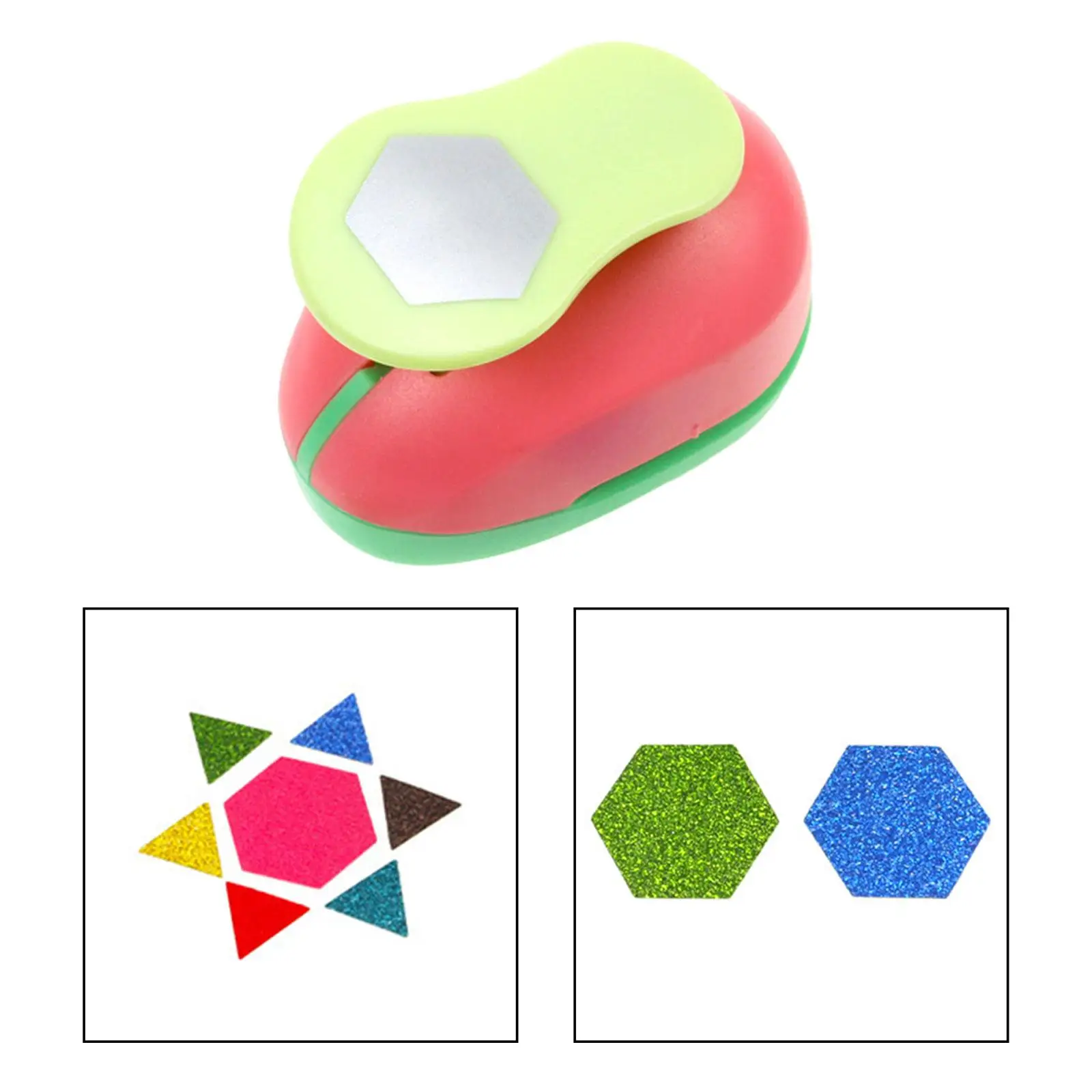 Perforadora de agujeros para manualidades, perforadora de papel de 1 pulgada, perforadores de álbum de recortes, forma hexagonal