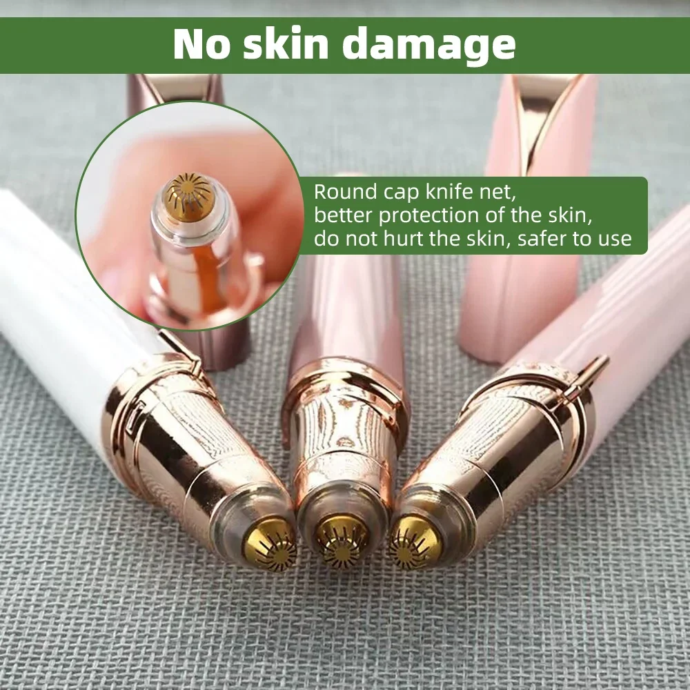 New Mini Eyebrow Trimmer USB Charging Model Multifunctional Hair Removal Safety Portable Electric Trimmer Automatic for Facia