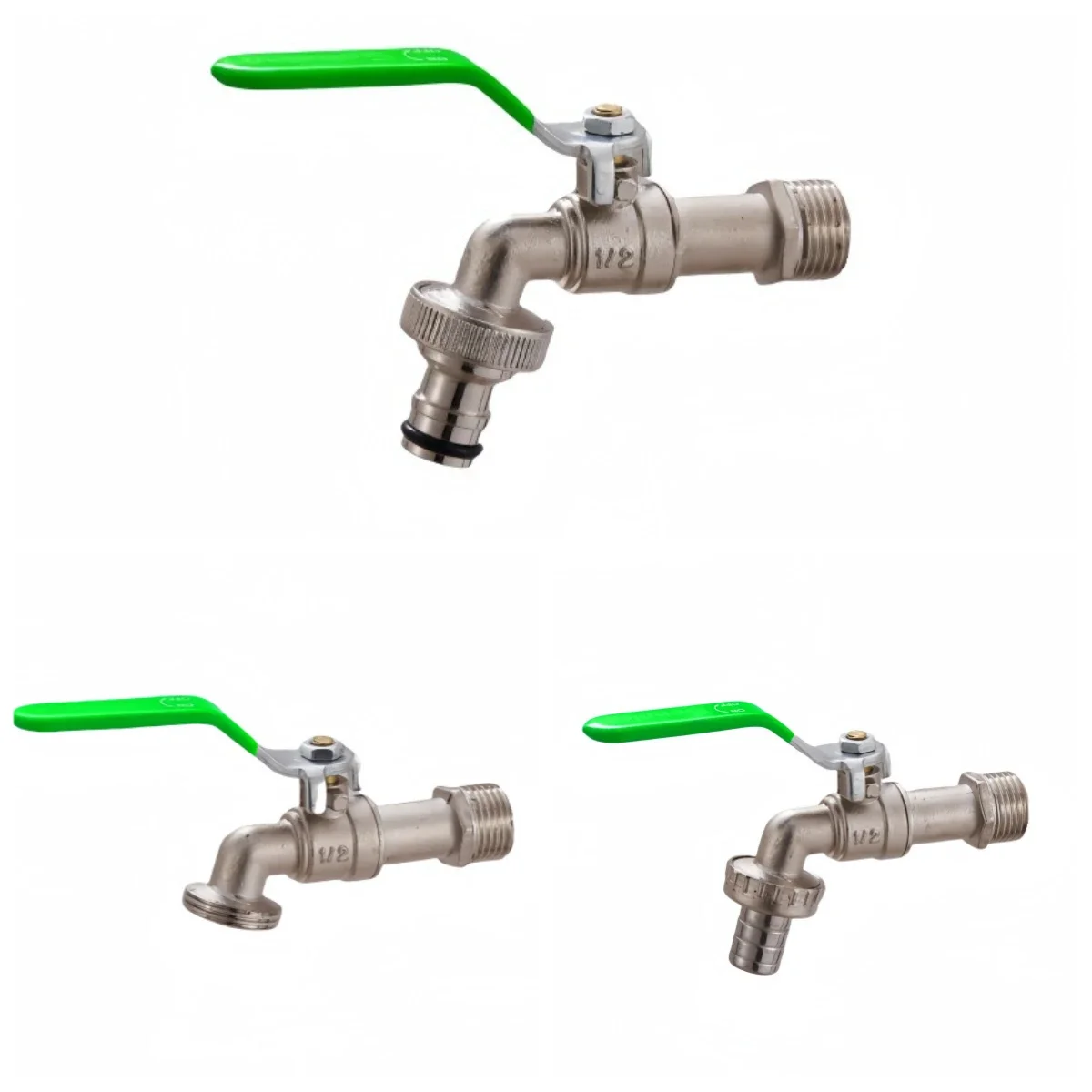 

Zinc Alloy Garden Bibcocks with Dual Nipple and Outdoor Balcony Faucet Bathroom Faucet Green Industrial and Home Irrigation