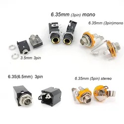 PJ Series Headphone PCB Mount female Jack socket 6.35mm 6.5 1/4