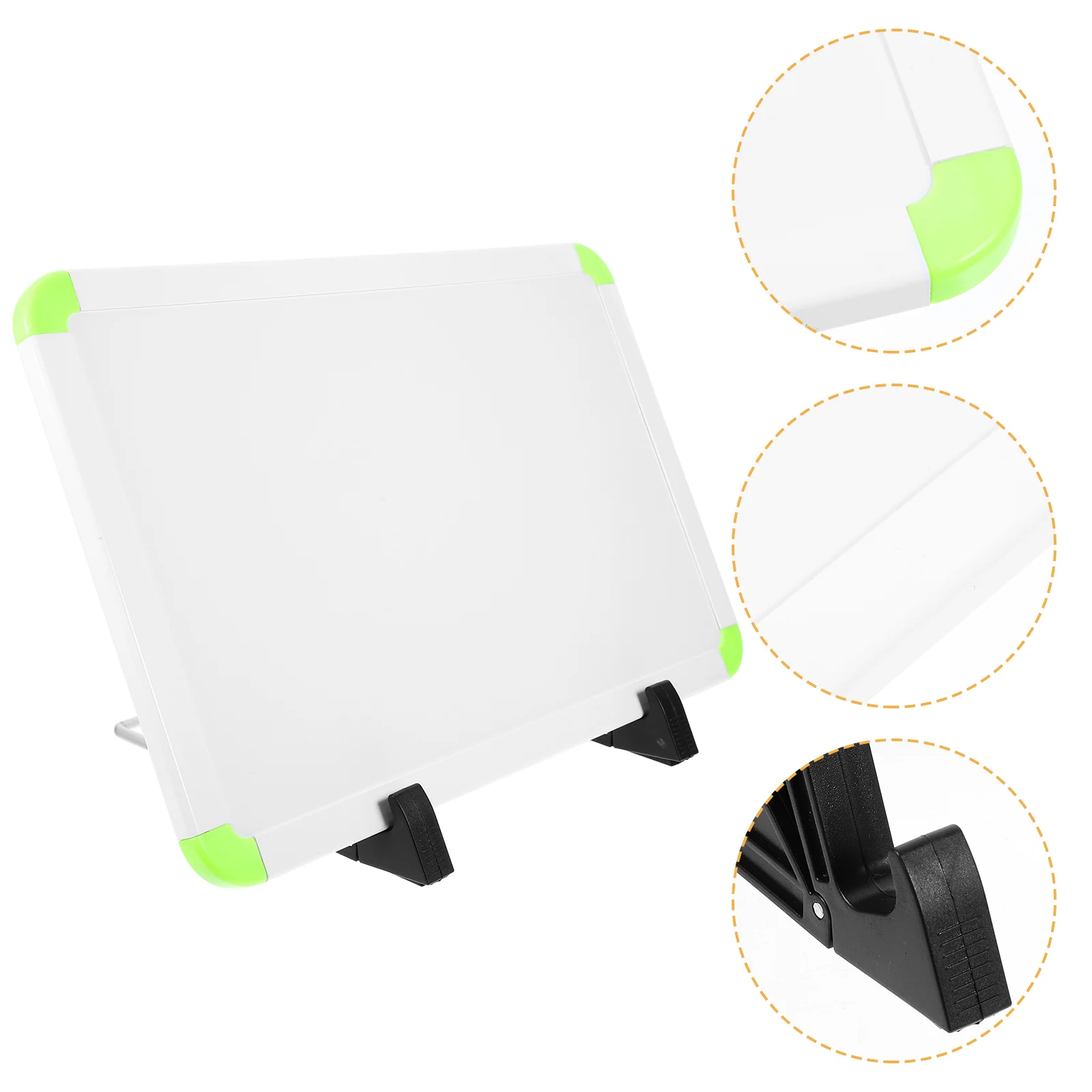 White Board with Stands Practical Dry Erase Magnetic Whiteboard Message Desktop Writing Pad