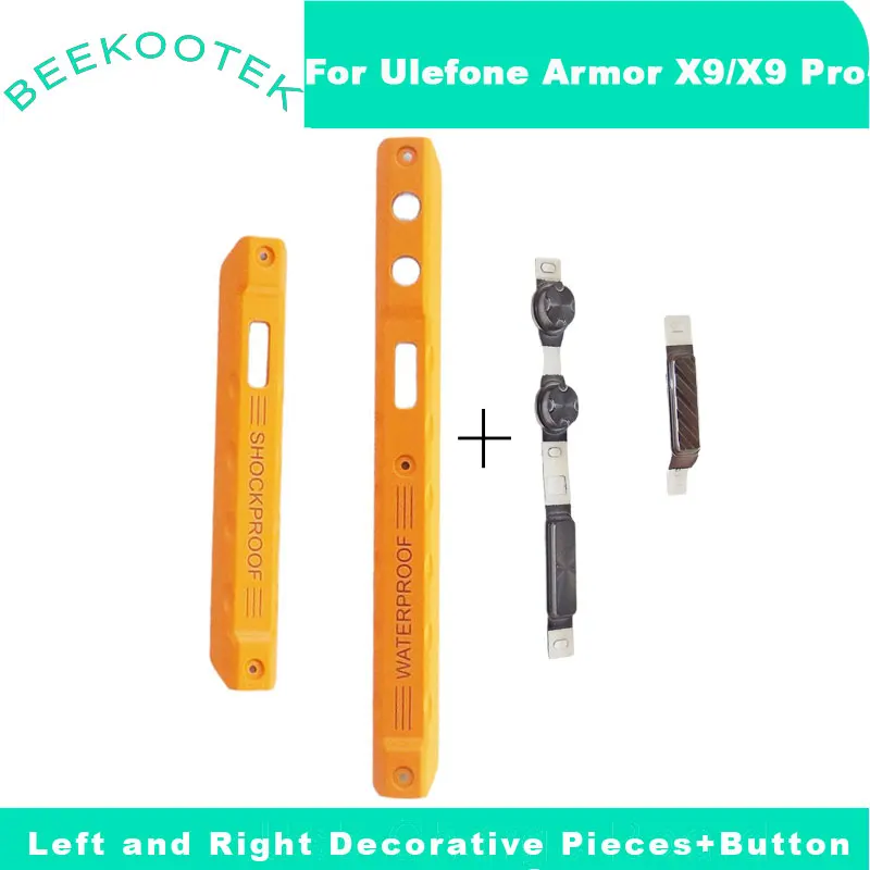 Original Ulefone Armor X9 Pro Left Right Decoration Parts Sidebar Frame +Power Volume Control Button Parts For Ulefone Armor X9