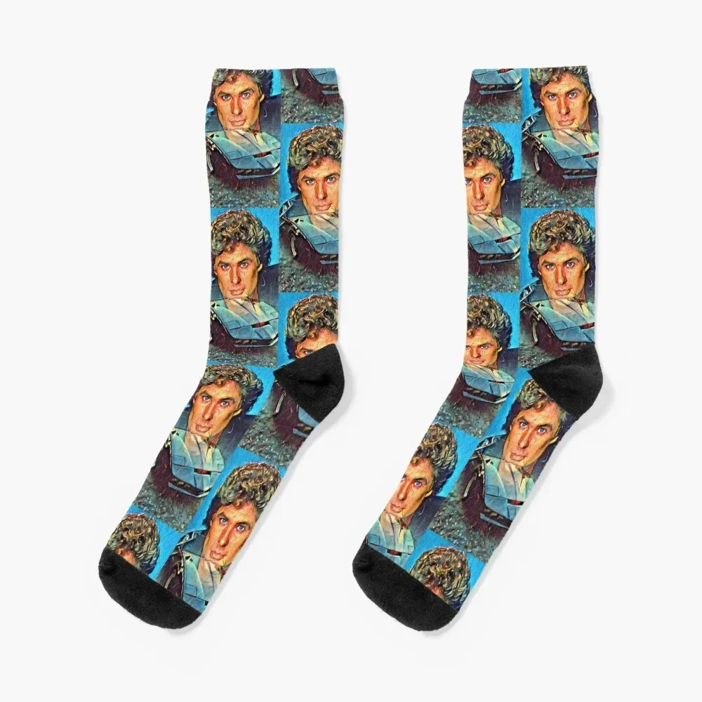 

David Hasselhoff Socks Toe sports snow hiking Socks Men Women's