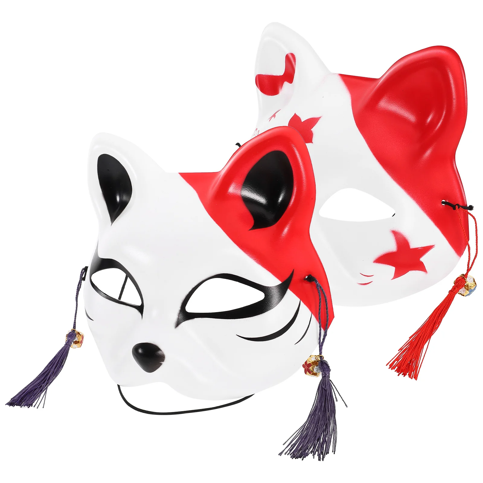 Fox Mask Half Face Cat Bunny for Kids Environmental Protection Pvc Role-playing