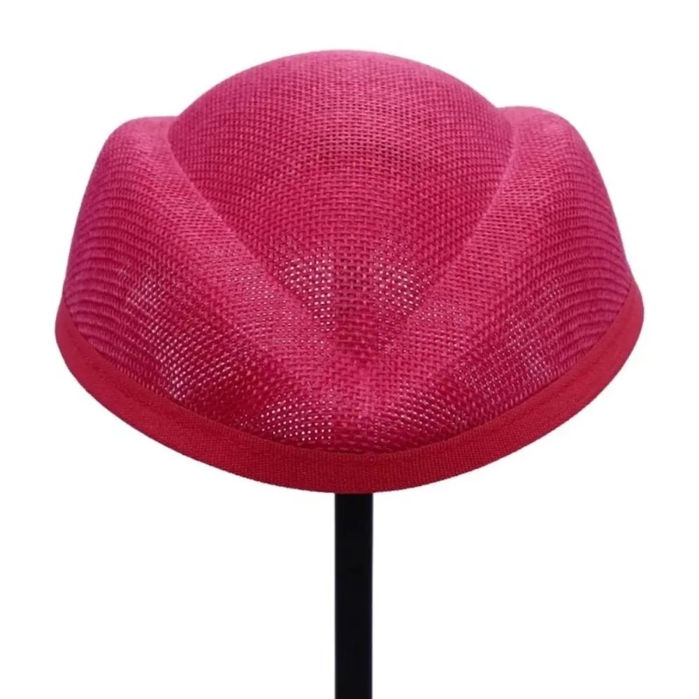 New Linen Fascinator Hat Base Opera Headpiece Plain Base Millinery Base Hat Versatile Pillbox Hat Party Occasion