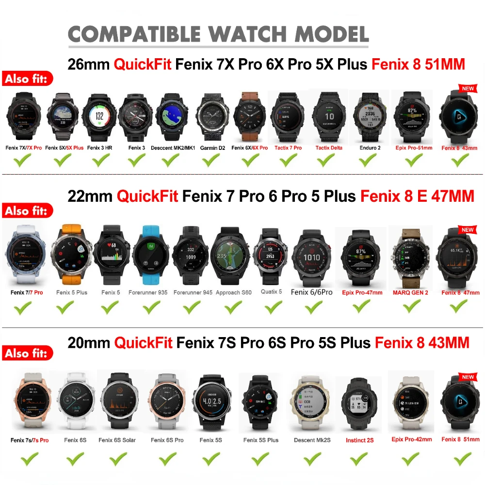 26MM 22MM 20MM Silicone Strap For Garmin Fenix 8 51mm 47mm 43mm/E 7X 7 7S Pro 6X 6 6S 5X/Enduro 3 2 Original Quick Bracelet Band image 2