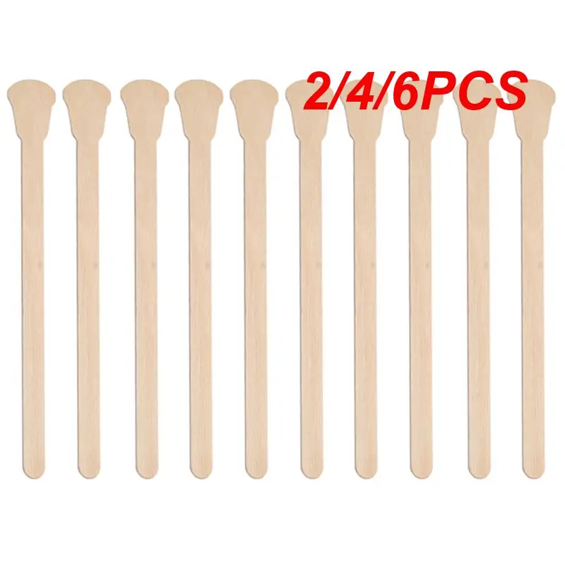 2/4/6PCS Face Mask Sticks Multi-purpose Applicator Sticks Innovative Waxing Accessories Waxing Professional Hair Removal Wax