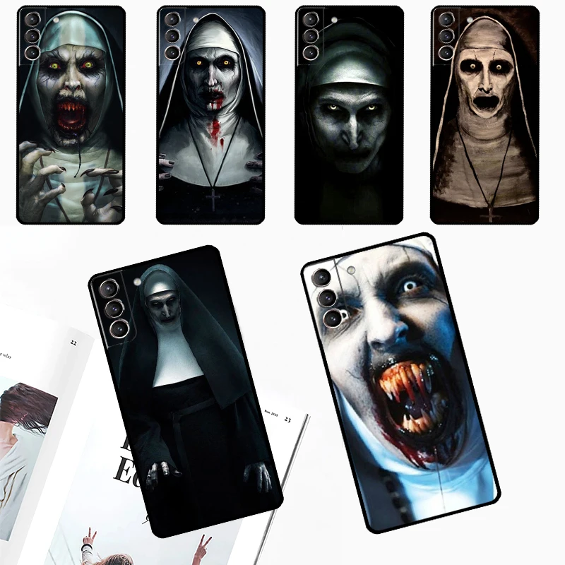 The Nun Valak Horror Case For Samsung Galaxy S24 S23 S22 Ultra Note 20 10 S8 S9 S10 Plus S20 FE S21 FE Cover