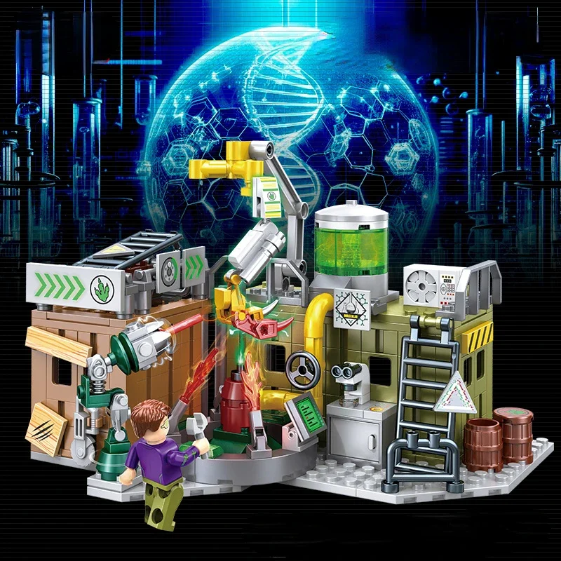 

Biochemical Evil Base Biochemical Experiment Building Blocks Weapons Research Institute Children's Assembly Toy Model Gift