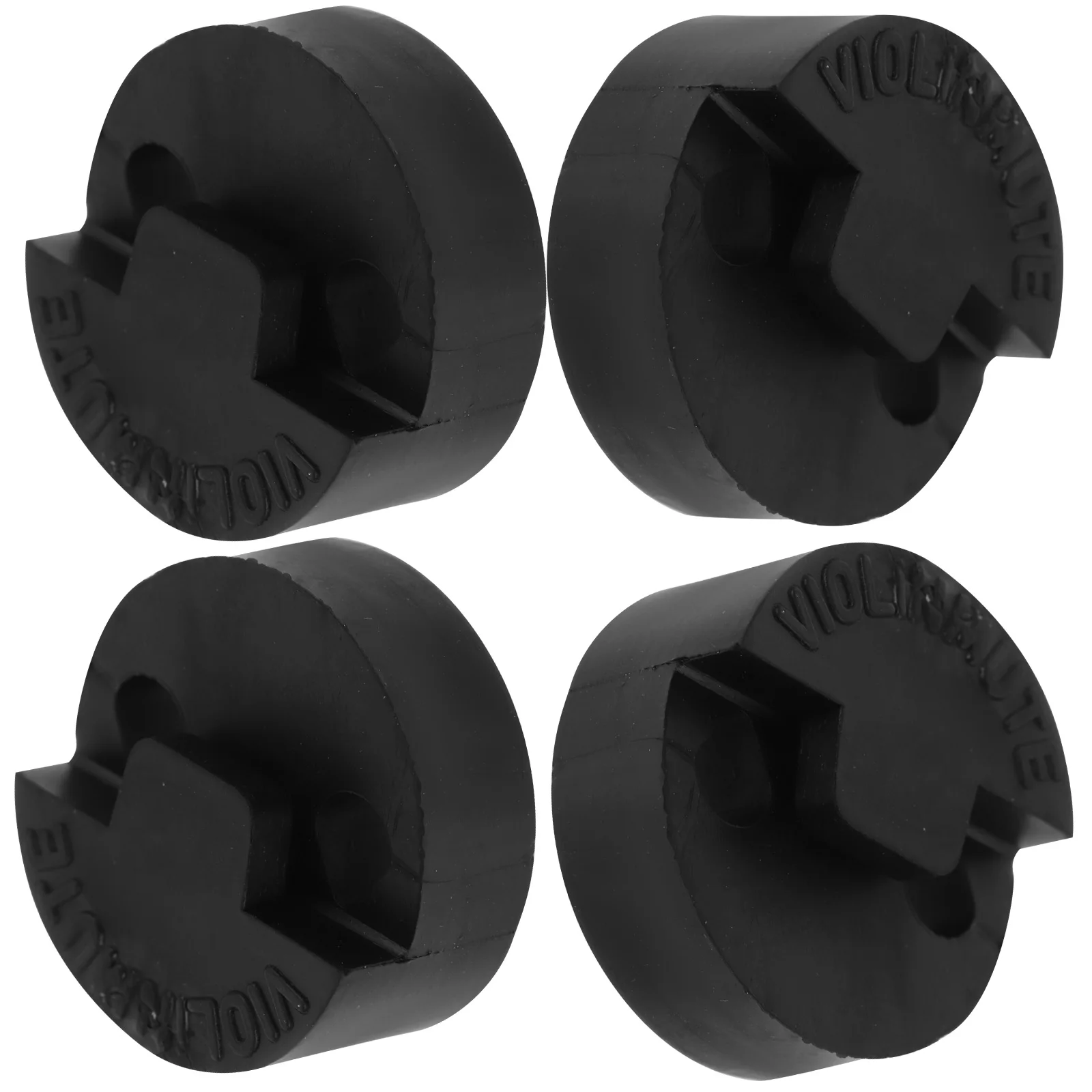 

4pcs Violin Mute Round Rubber Sound Dampener Quiet Tool for Violin Viola Practice Accessories Muting Gadgets String Instrument