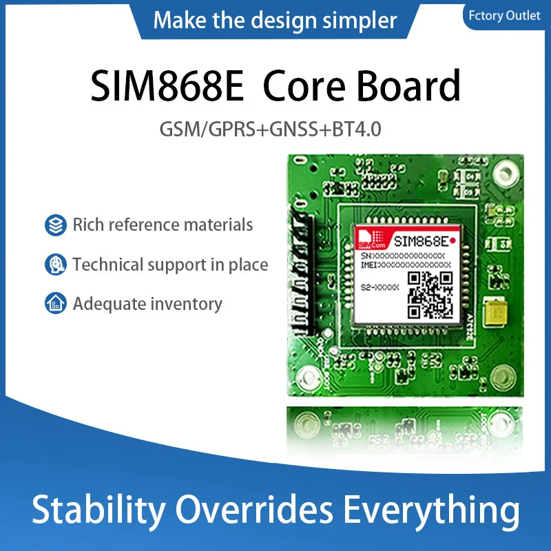 

Основная плата SIMcom SIM868E GPRS+GNSS+BT, 1 шт.