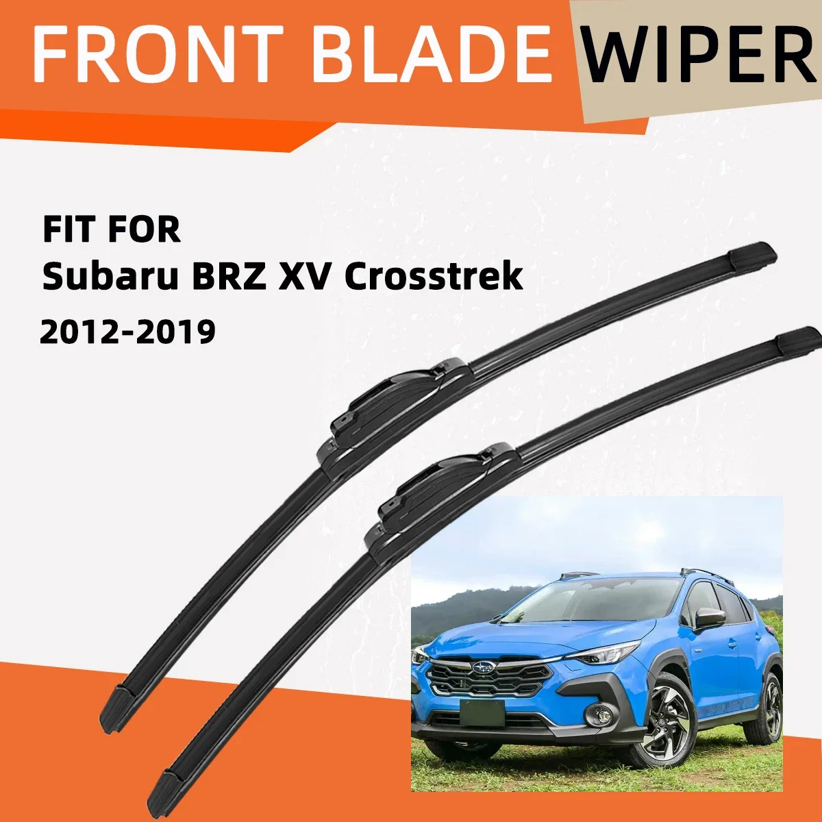 

Double Rubber Car Wiper for Subaru BRZ XV Crosstrek Front Blade Brushes Automobiles Parts Accessorie Windscreen Wiper Parts