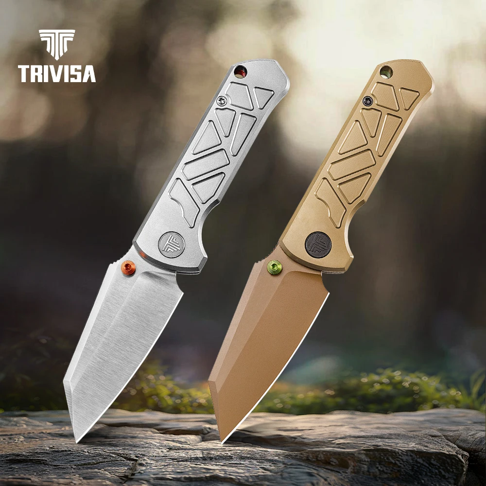 

Складной карманный нож TRIVISA Skarn EDC с лезвием M390 и титановой рукоятью, высококачественный, для кемпинга, охоты, выживания, рыбалки, отличный подарок