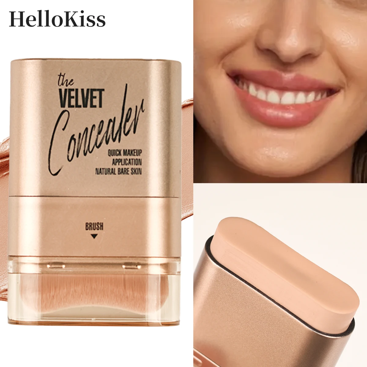 Face Foundation Contour Stick Long-wear Lightweight Brighten Stick Face Concealer Blemish Contouring Beauty Makeup