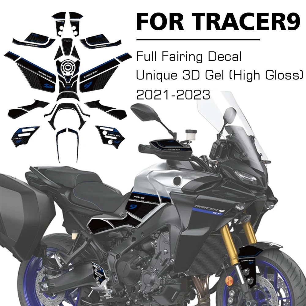 

3D-гелевая защитная наклейка для мотоцикла, комплект защиты обтекателей для TRACER 9 GT, tracer9 gt, tracer 900 2021 2022 2023