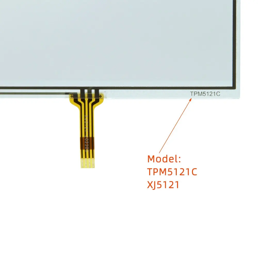 5 Inch 4 Wire Resistive Touch Glass TPM51212C XJ5121, 117.5*74mm Touch Screen