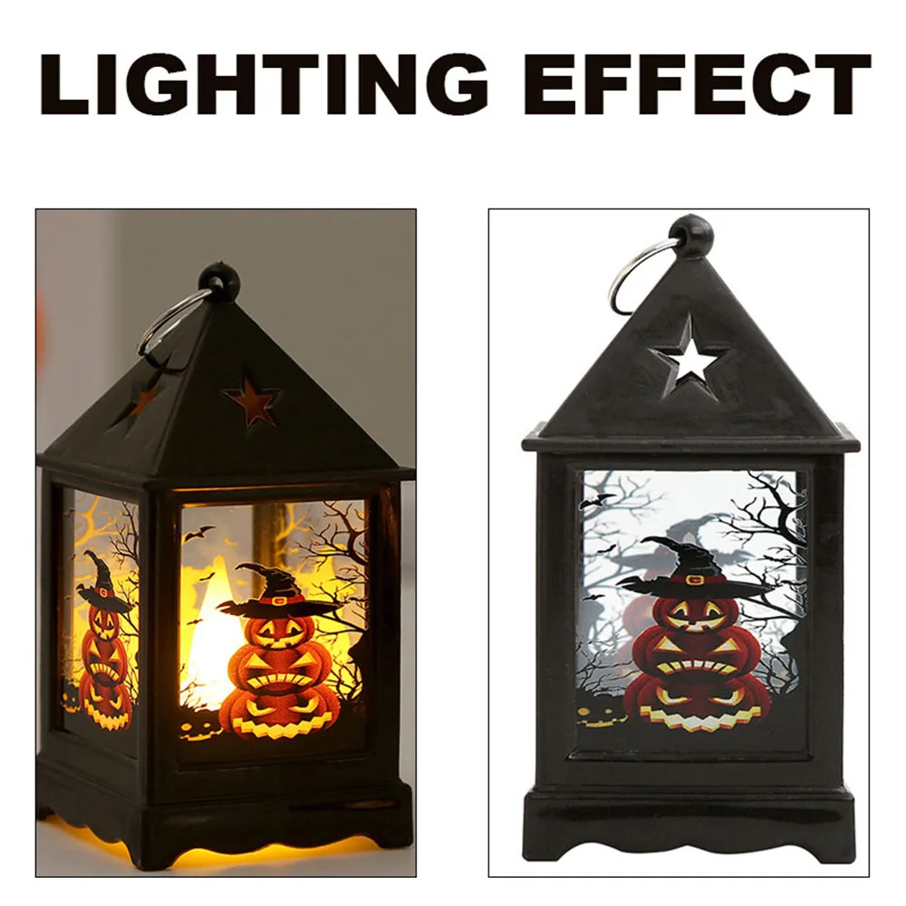 Zucche Night Lantern Decoration Printed Hangable indoor Artware Light per Festival