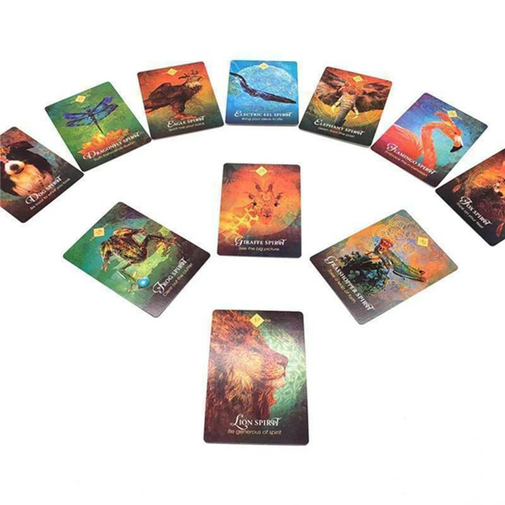 68pcs The Spirit Animal Oracle Cards Exquisite Packaging Insects Card Set Ancient Western Divination Cards for Spiritual Growth