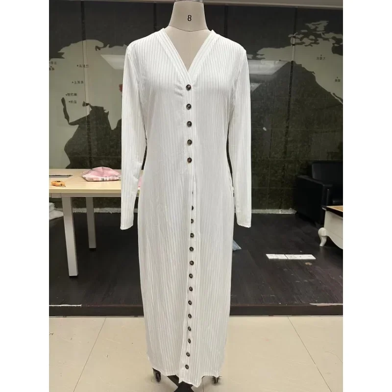XTOCEAN Knitted Cardigan Trench Women Long Sleeve Niche Slim-fit Dress Sunscreen Clothes Air-conditioned Shirts Cardigan Outwear