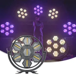 NEW LED 7x100w COB + 168PCS RGB Separate Control Colorful Strobe Background Wash Effect Stage Light For Bar Concert Retro Lamp