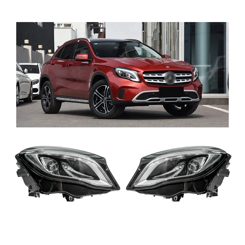 

Фары головного света для светодиодных фар BENZ GLA Class 2015-2018 A1569067500 A1569067600, фары головного света для автомобиля, полусборка