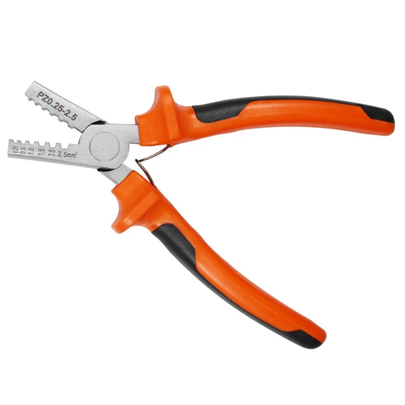 

Tool PZ0.25-2.5 Small Crimping Pliers 0.25-2.5mm2 Casing Type Terminal Pliers Wire Stripper