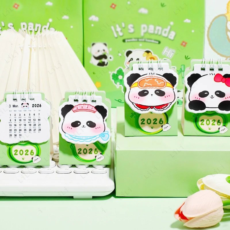 

2026 Cute Panda Kapibala Calendar Office Stationery Desktop Decoration Award Student Mini Calendar Gift
