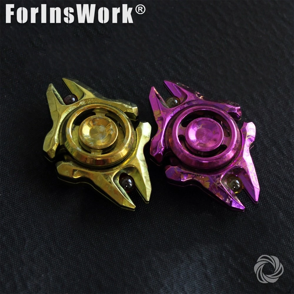 モビウス EDC ロングボウ アイスクリスタル チタン ハンドスピナー フィジェットスピナー ストレス解消グッズ フィジェットスピナー