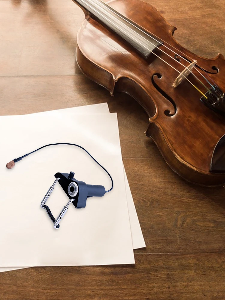 Captador de violino de alta qualidade, órgão eletrônico instantâneo, autêntico, captador de som acústico para violino, fácil de montar, colocação de ajuste