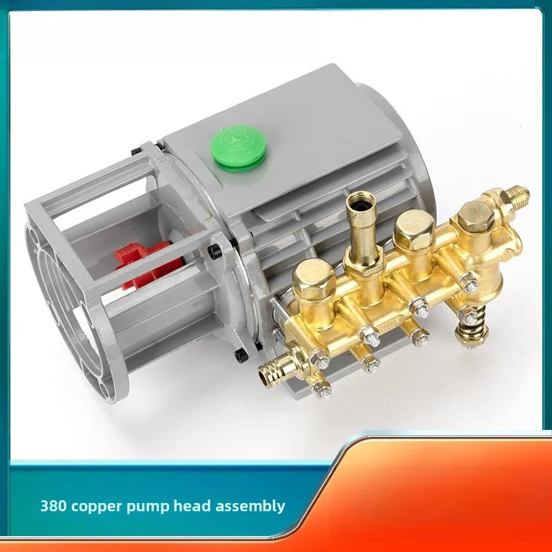 

220V High Pressure Cleaner 380 Type 388 Washing Machine Pump Repair Accessories Copper Pump Head