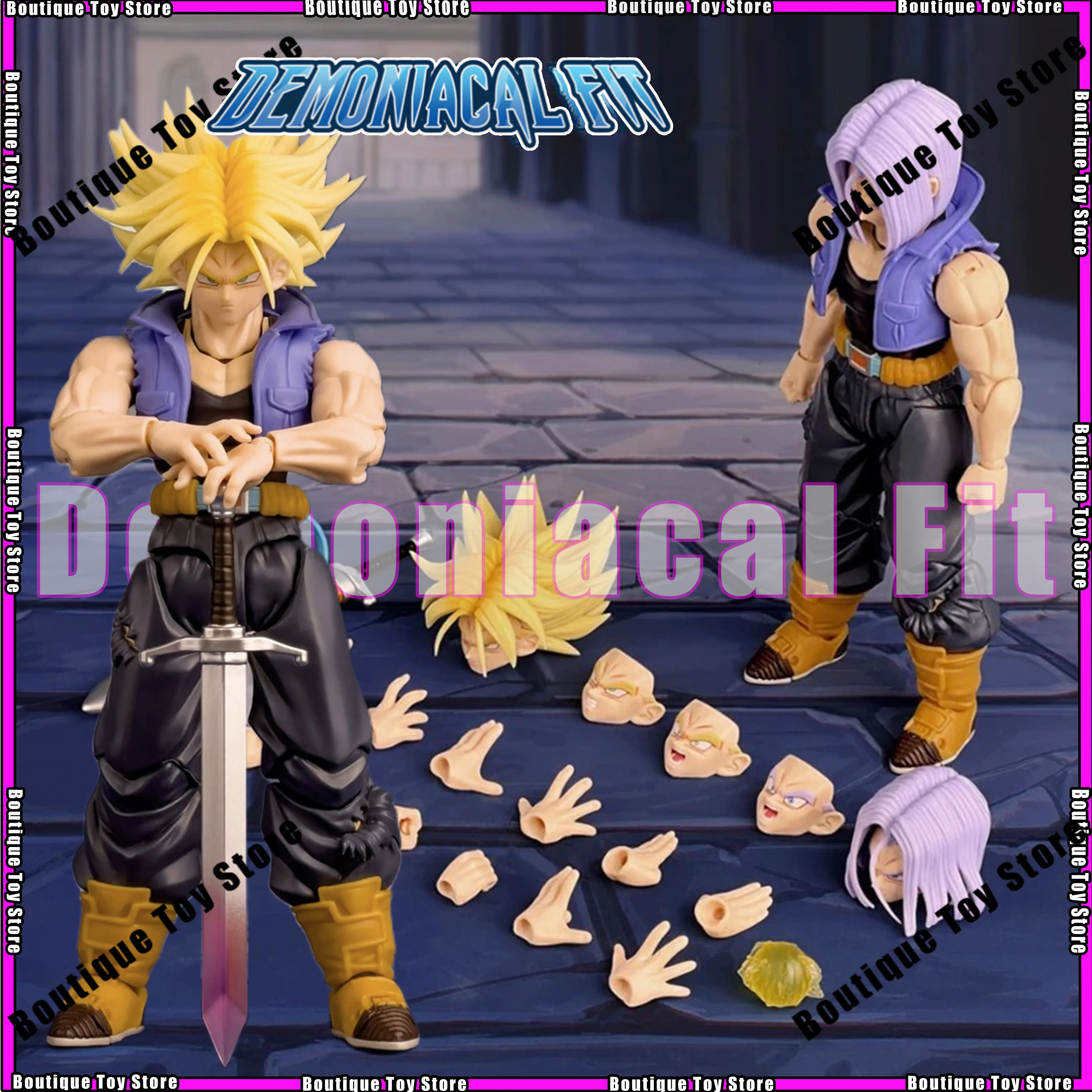

Demoniacal Fit Dragon Ball Z Shf Super Saiyan Фигурка Стволы Мальчик из будущего Син завтрашнего дня Игрушки Фигурки Подарки