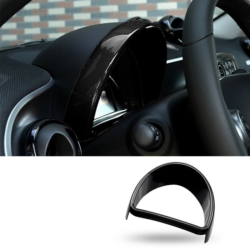 Car Interior Exterior Decoration Protective Cover ABS Black Sticker For Mercedes Smart Fortwo Forfour 453 Modified Accessories