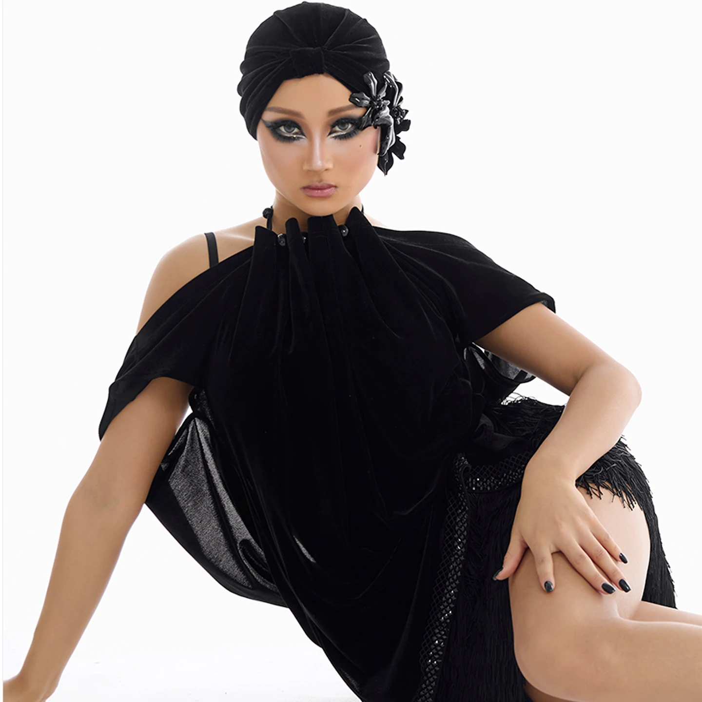 ラテンダンスルーズスモックバックレストップスLrregularタッセルスカート大人のパフォーマンス衣装チャチャルンバサンバラテンドレスDN22439