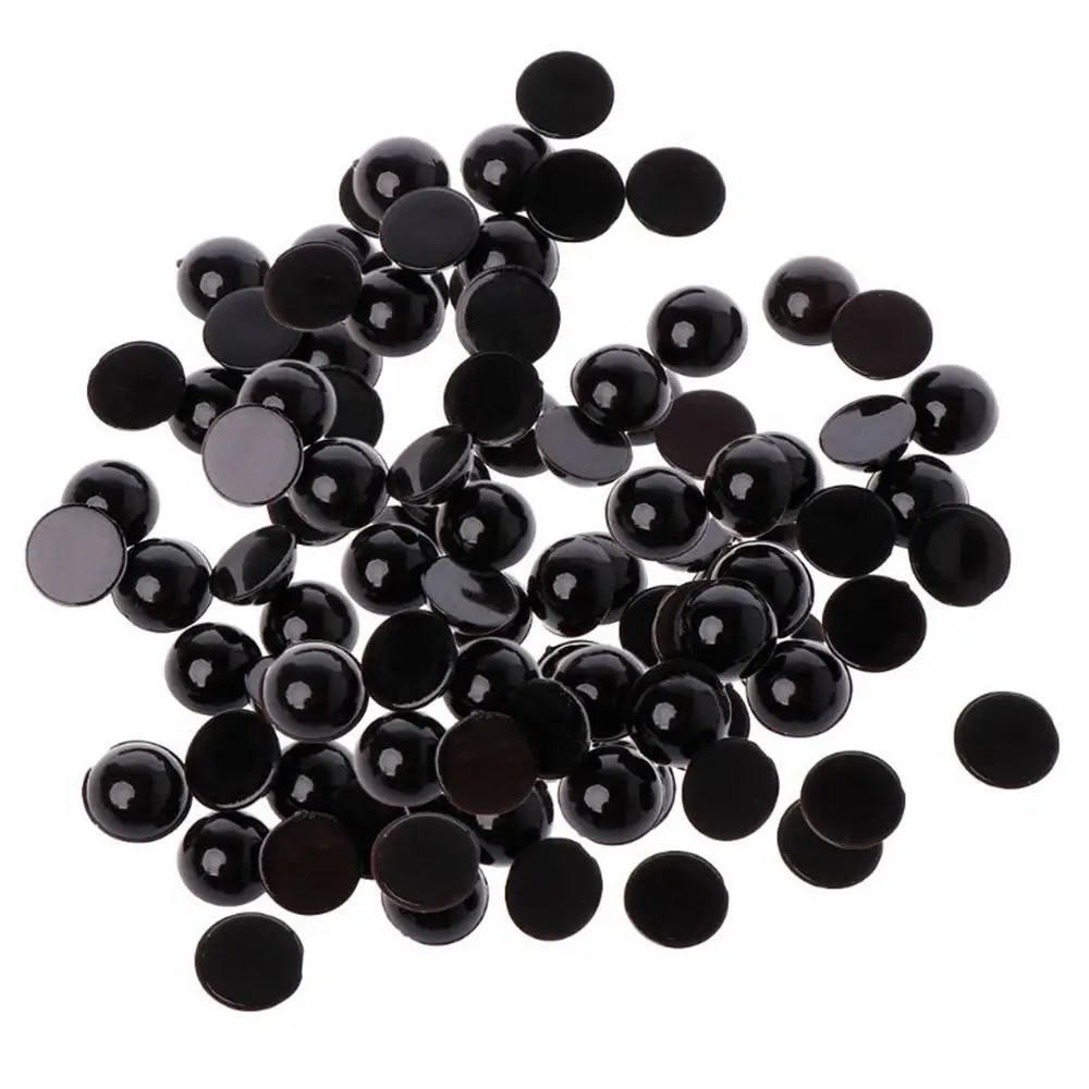 100pcs Black Safety Eyes for Bear Doll Animal Puppet Toys 3-12mm Plastic Safety Eyes Crafts Children Kids DIY Toys Making Parts