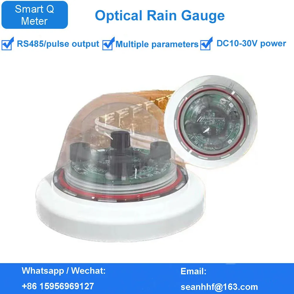 

Multi-parameter optical rain gauge high precision infrared intelligent pulse meteorological monitoring rainfall sensor RS485