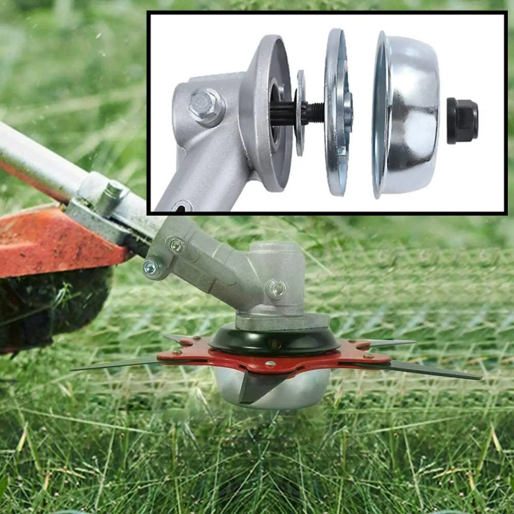 Подходит для адаптера лезвия Stihl FS55 FS56 FS70 FS80 FS83 FS85 FS90 FS100 FS110RX FS120