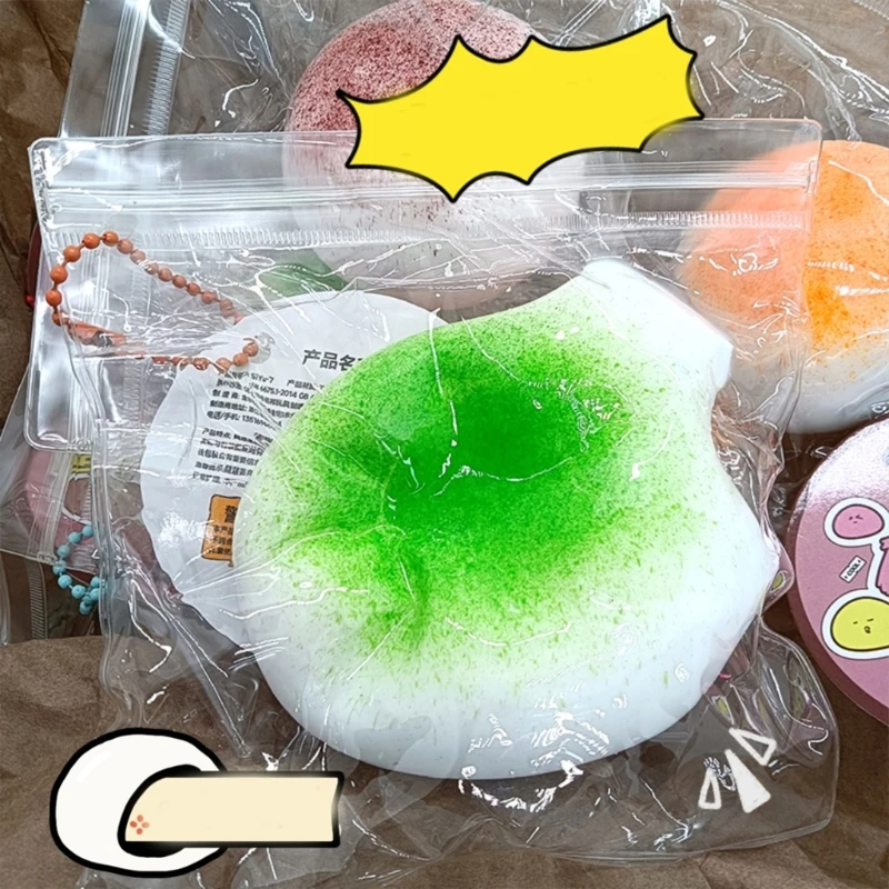 Squeezable Mochi Bread Stretchy Buns Toy Soft Decompression Stress Relief Toy Autisms Office Adult Stress Reduce Toy